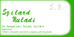 szilard muladi business card