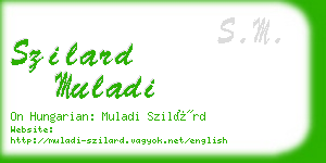 szilard muladi business card